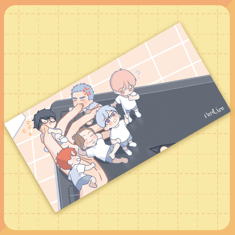 Gaming Desk Mat - Here U Are Manga Art Gaming