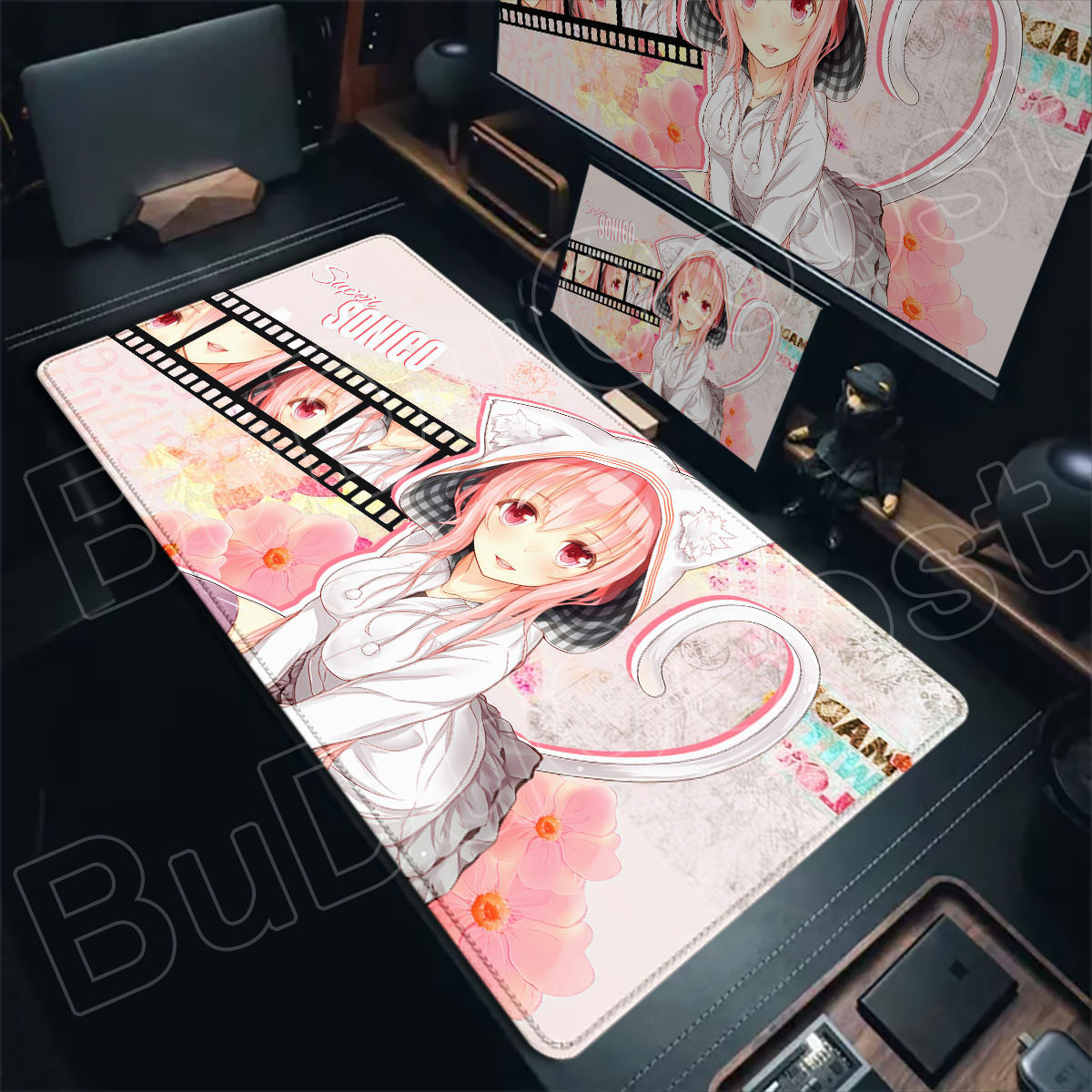 Pc Gaming Girl - XXL Laptop Keyboard Mats Tabletop Carpet