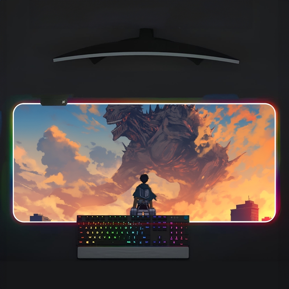 Rgb Mousepad - Attack On Titan Mouse Pad RGB