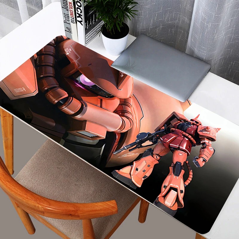Pc Gaming Keyboard - 90x40cm Gundam Zaku II Mouse Pad