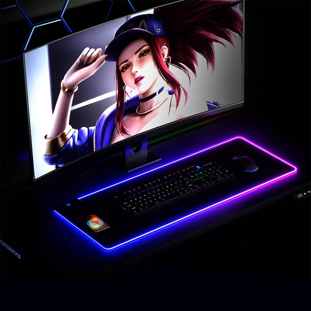 Rgb Mousepad - RGB mouse pad with wireless charger