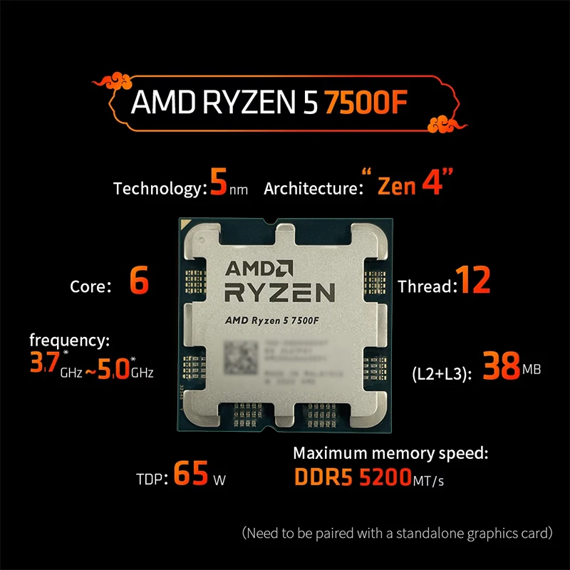 AMD Ryzen 5 7500F 3.7GHz 6-Cor - Pc Gaming Amd Ryzen 5 review and price