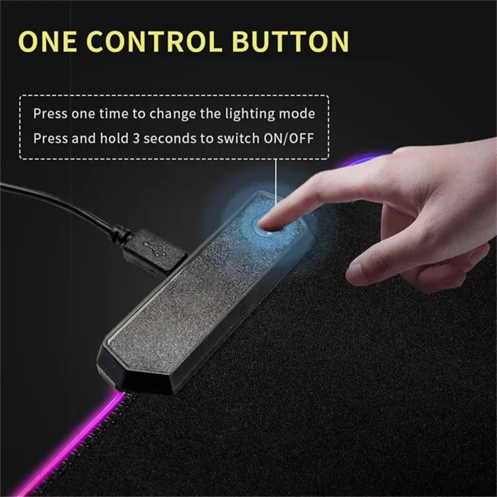 LED Light Desk Mat XXL Compute - Rgb Mousepad review and price