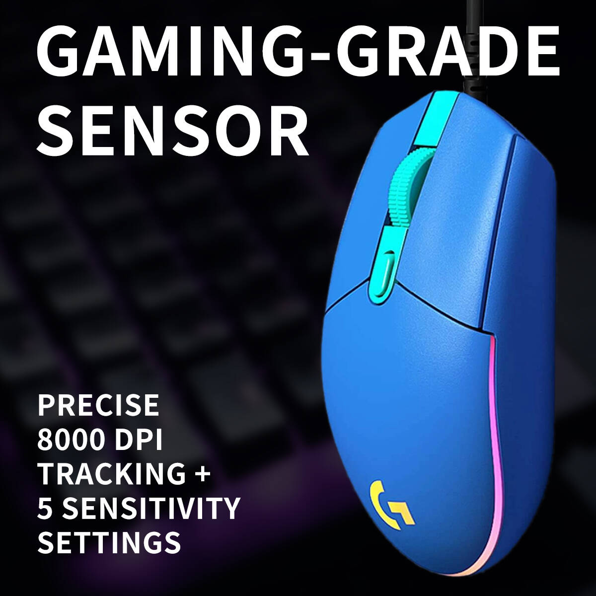 Logitech G203 LIGHTSYNC Wired  - Logitech Mouse G203 review and price