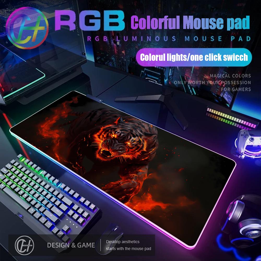 RGB Mouse Pad Gamer Tiger Lion - Rgb Mousepad review and price