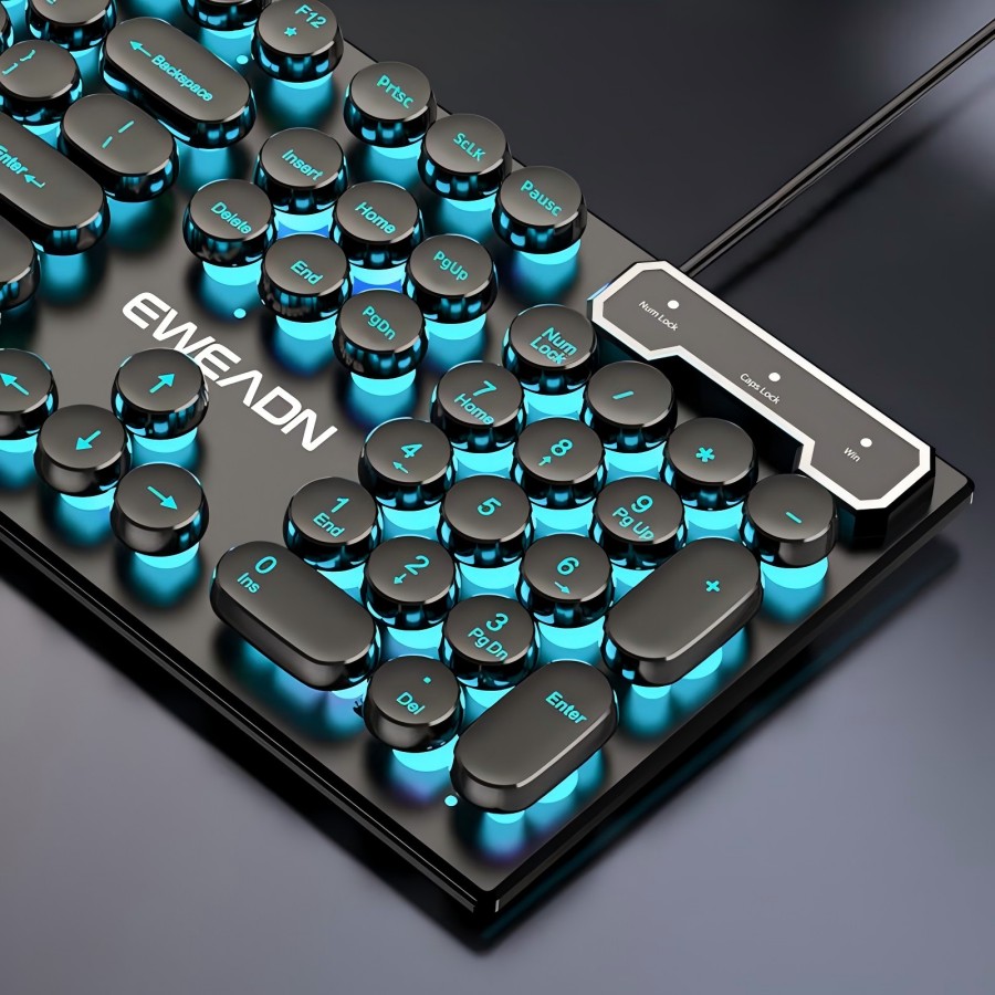 EWEADN Typewriter Gaming Keybo - Pc Gaming Keyboard review and price