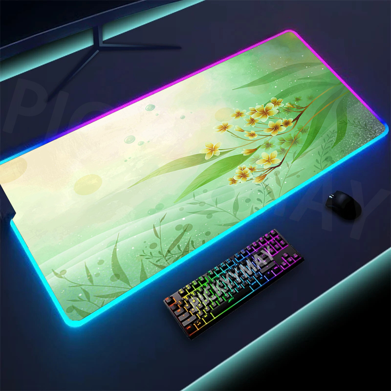 Flower Design Large RGB Mouse  - Rgb Mousepad review and price