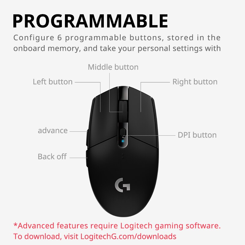 Logitech G304/G305 Lightspeed  - Logitech Mouse G203 review and price