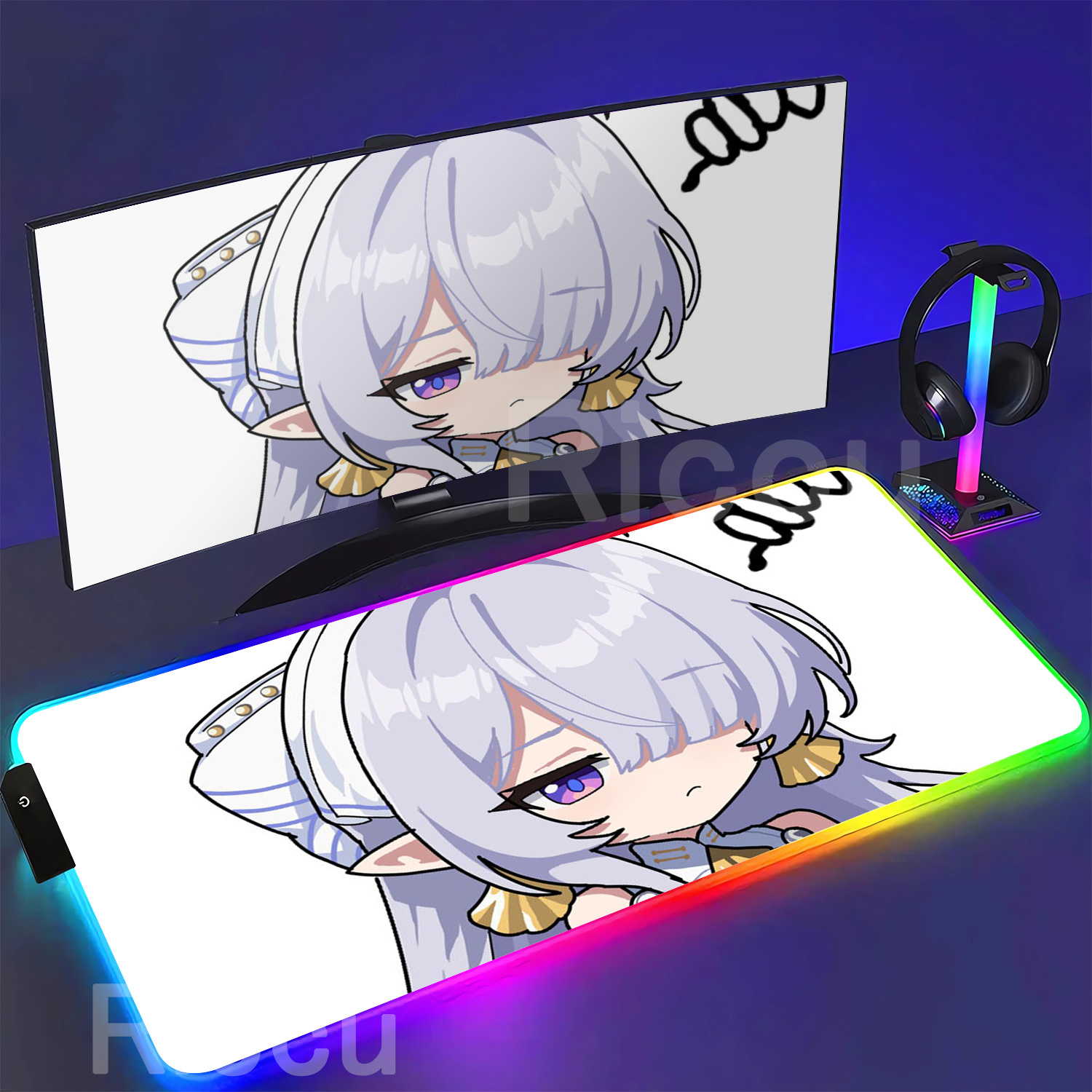 RGB Mouse Pad Velina Airgid Ze - Pc Gaming Girl review and price