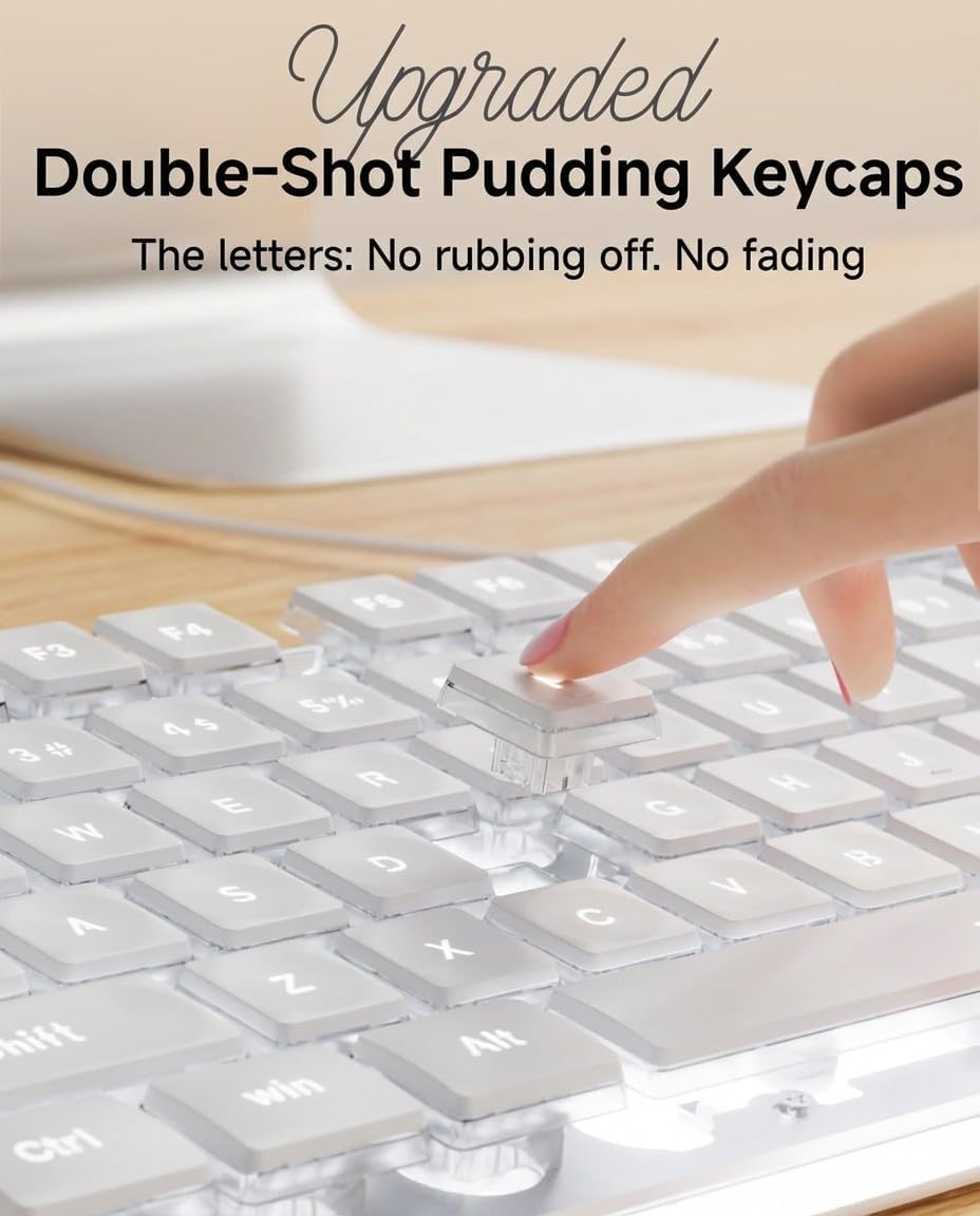 Wired USB Keyboard with White  - Pc Gaming Fullset review and price